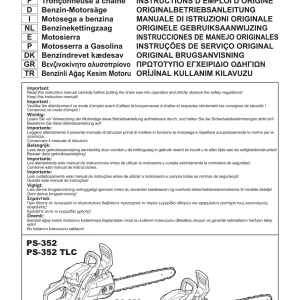 Dolmar Ps352 Operators Manual
