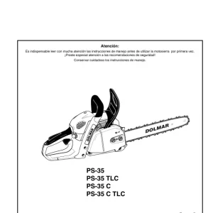 Dolmar Ps35C Operators Manual