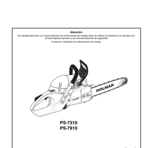 Dolmar Ps7310 Operators Manual