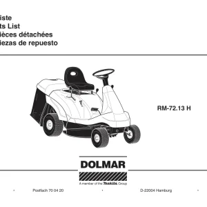 Dolmar Rm7213H Parts Manual