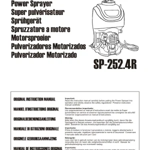 Dolmar Sp252.4R Operators Manual