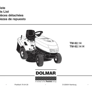 Dolmar Tm9214H Parts Manual