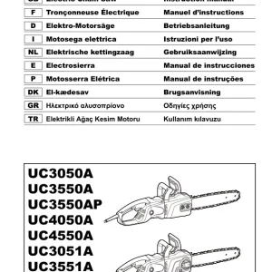 Dolmar Uc4050A Operators Manual