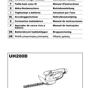 Dolmar Uh200D Operators Manual