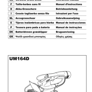 Dolmar Um164D Operators Manual
