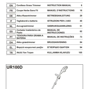 Dolmar Ur100D Operators Manual