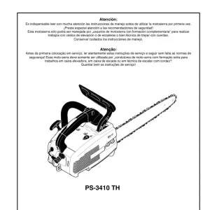 Dolmar Ps3410Th Operators Manual