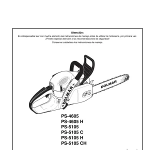 Dolmar Ps5105Es Operators Manual
