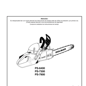 Dolmar Ps6400Es Operators Manual