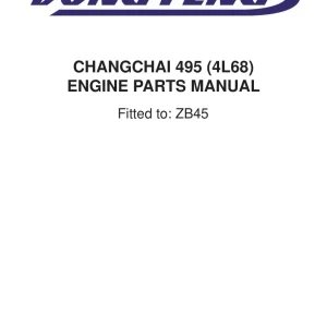 DongFeng Changchai 495 (4L68) Zb45 Parts Manual