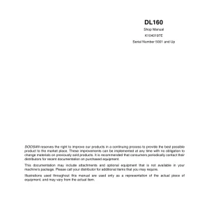 Doosan Dl200 Service Manual