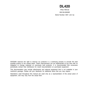 Doosan Dl400Fl Dl420 Service Manual