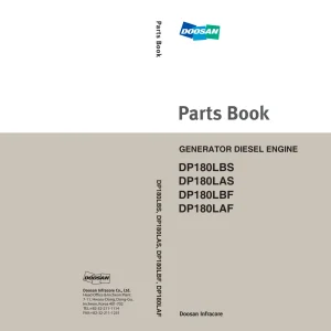 Doosan Dp180 Parts Manual