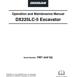 Bomag Doosan Dx225 Lc5 2017 Operators Manual