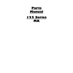 Dowdeswell 125 Ma Parts Manual