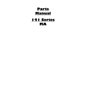 Dowdeswell 141 Ma Parts Manual
