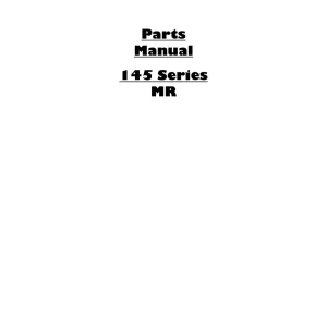 Dowdeswell 145 Mr Parts Manual