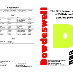 Dowdeswell Body Parts Manual