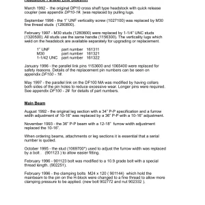Dowdeswell Df100Ma 1990 1990 Parts Manual