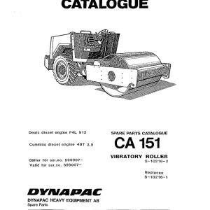 Dynapac Ca151 Parts Manual