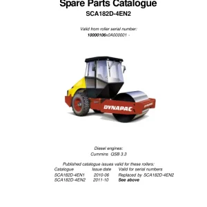 Dynapac Ca182D Parts Manual