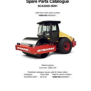 Dynapac Ca250D Parts Manual