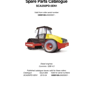 Dynapac Ca250Pd Parts Manual