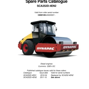 Dynapac Ca252 Parts Manual