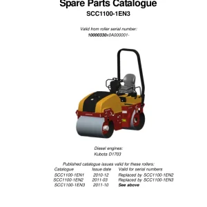Dynapac Cc1100 Asphalt Parts Manual
