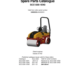 Dynapac Cc1200 Asphalt Parts Manual