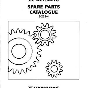 Dynapac Cc421 Cc421C Asphalt Parts Manual