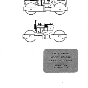 Dynapac Cc50 Asphalt Parts Manual