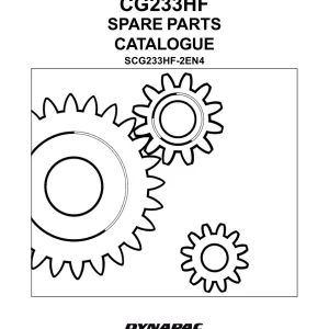 Dynapac Cg233Hf Asphalt Parts Manual