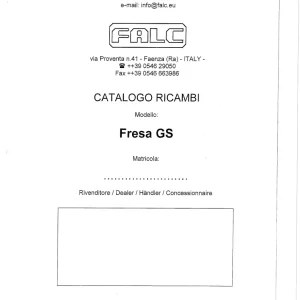 Falc Gs Parts Manual