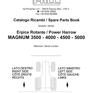 Falc Magnum 3500 4000 4500 5000 Parts Manual