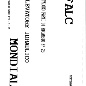 Falc Mondial Parts Manual