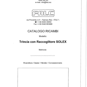 Falc Solex Parts Manual