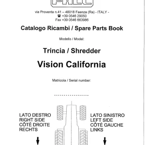 Falc Trincia Alce Wind Parts Manual