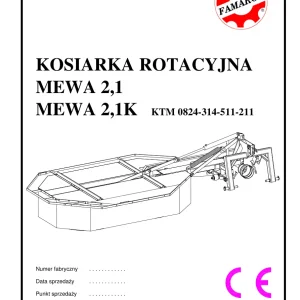 Famarol Mewa 2.10 Parts Manual