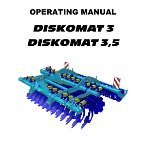 Farmet Diskomat 3 3.5 2013 Operators Manual