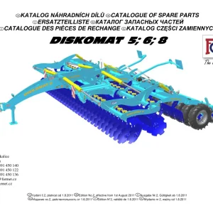Farmet Diskomat 5 6 8 2011 Parts Manual