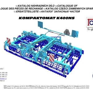 Farmet Kompaktomat K400Ns Parts Manual