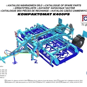 Farmet Kompaktomat K400Ps Parts Manual