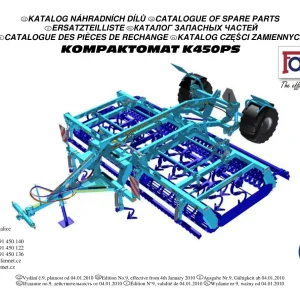 Farmet Kompaktomat K450Ps Parts Manual