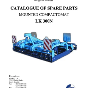 Farmet Lk300N Parts Manual