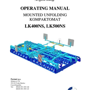 Farmet Kompaktomat Lk400Ns Lk500Ns Operators Manual