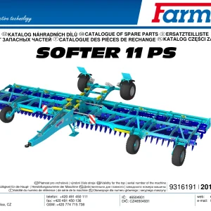 Farmet Softer 11 Ps 2016 Parts Manual