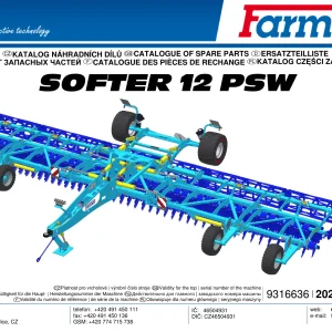 Farmet Softer 12 Psw Parts Manual