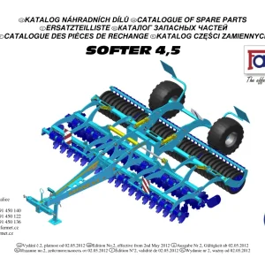 Farmet Softer 4.5 Parts Manual