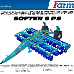 Farmet Softer 6 Ps 2017 Parts Manual